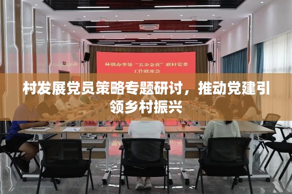 村发展党员策略专题研讨,推动党建引领乡村振兴