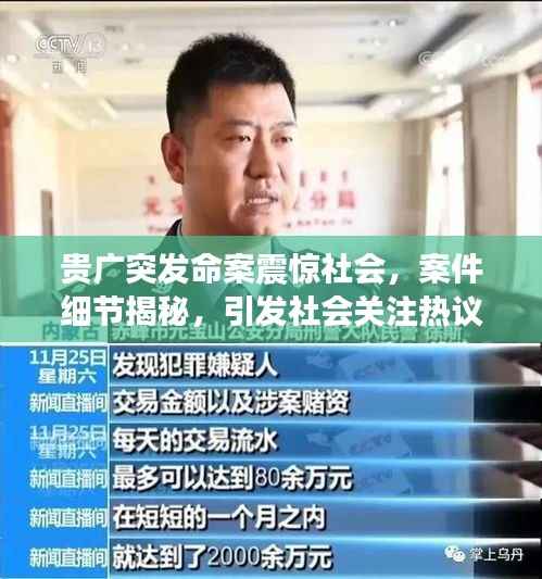 贵广突发命案震惊社会，案件细节揭秘，引发社会关注热议