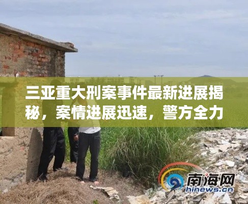 三亚重大刑案事件最新进展揭秘,案情进展迅速,警方全力追查嫌疑人