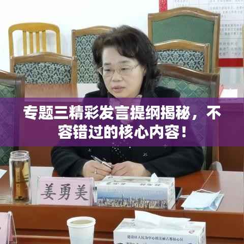 专题三精彩发言提纲揭秘,不容错过的核心内容!