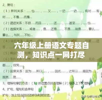 六年级上册语文专题自测,知识点一网打尽
