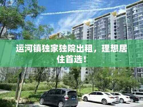 运河镇独家独院出租,理想居住首选!